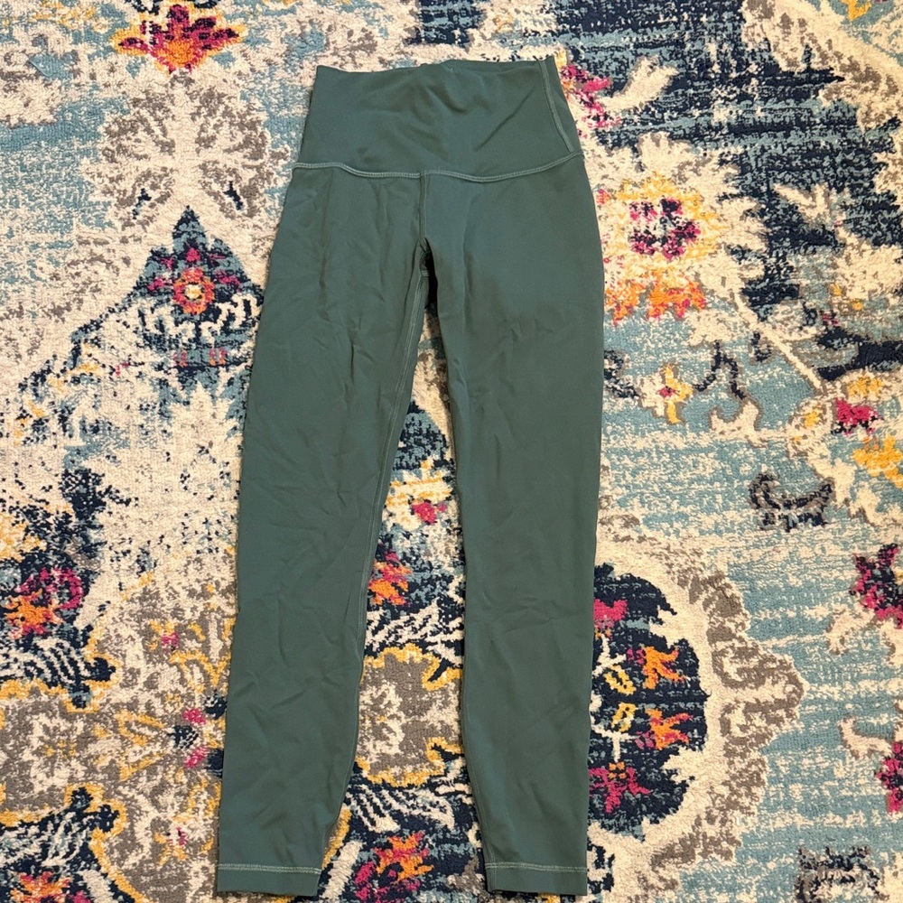 Lululemon Wunder Train High-Rise Leggings in Dark Forest